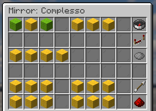 Menu della funzione mirror in versione complessa