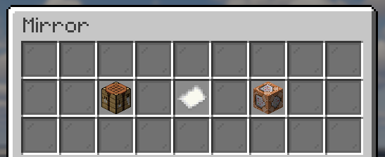 Menu principale della funzione mirror